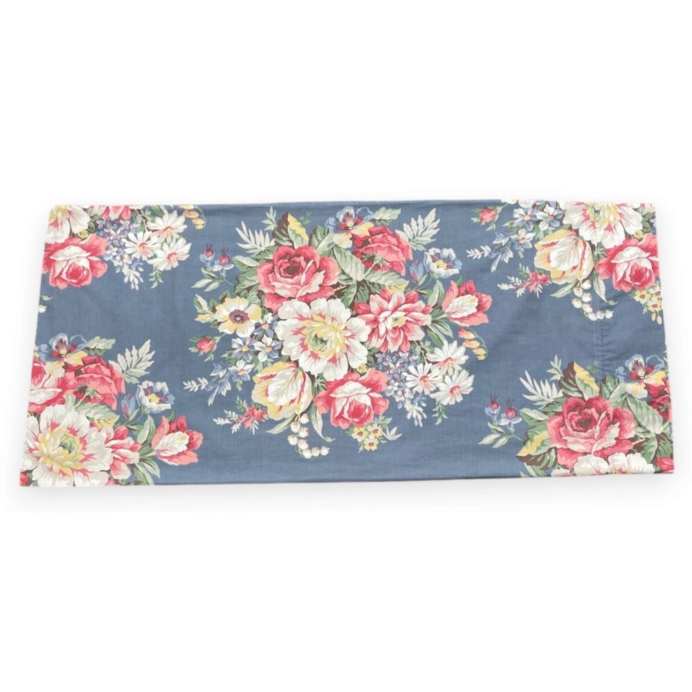 Ralph Lauren Kimberly Floral Blue King Pillowcase Pillow Case Vintage Read